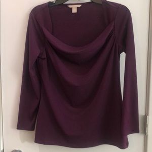 Banana republic purple boatneck top